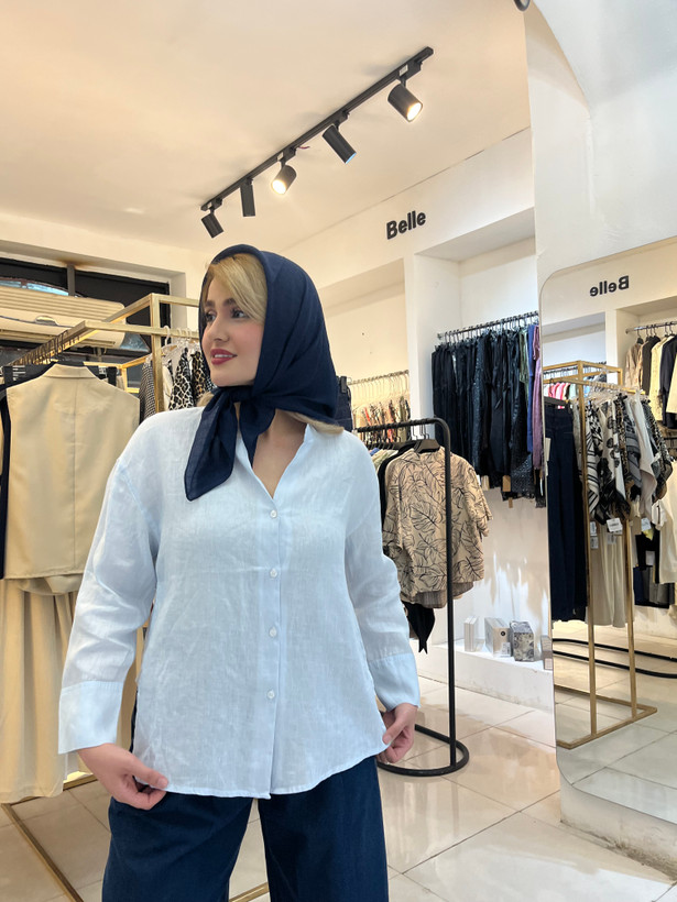 شومیز لینن صد ایتالیایی